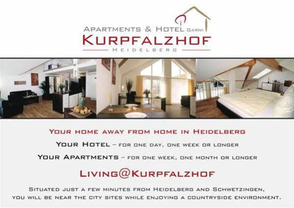 Serviced Apartments Kurpfalzhof Oftersheim Eksteriør bilde